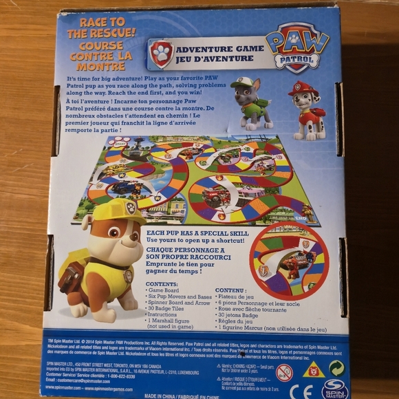 Paw Patrol Race to the Rescue Adventure Board Game - Preschool Kids Game - Picture 4 of 8
